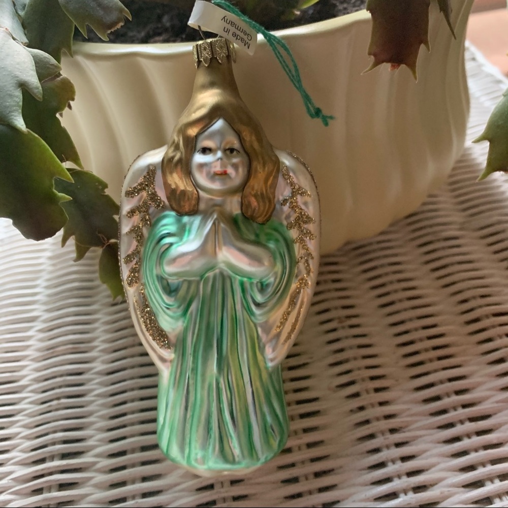 Glass Angel Ornament Made In Germany